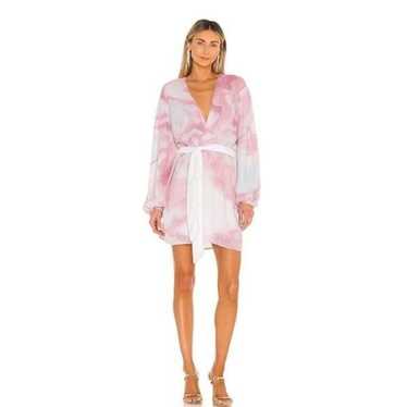 Retrofete Gabrielle Robe Dress in Marble Pink Smal