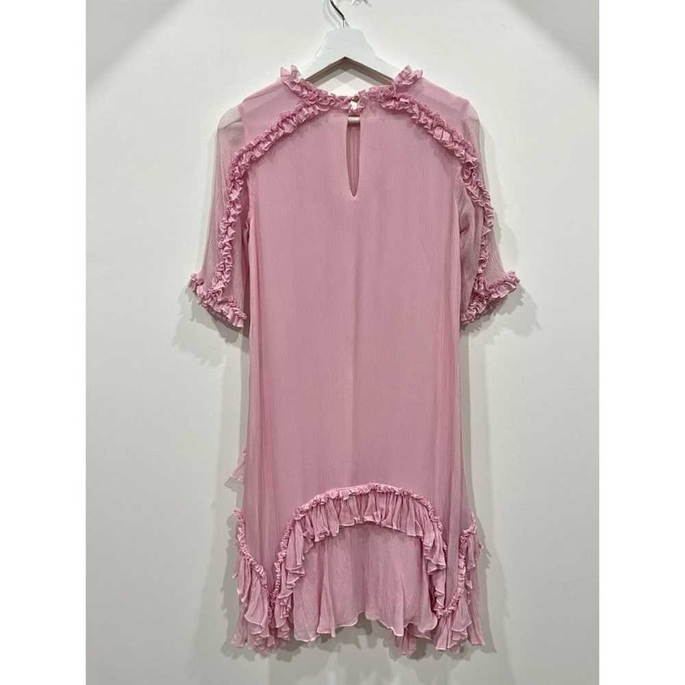 Ulla Johnson Pegeen Ruffled Silk Light Pink Dress - image 12