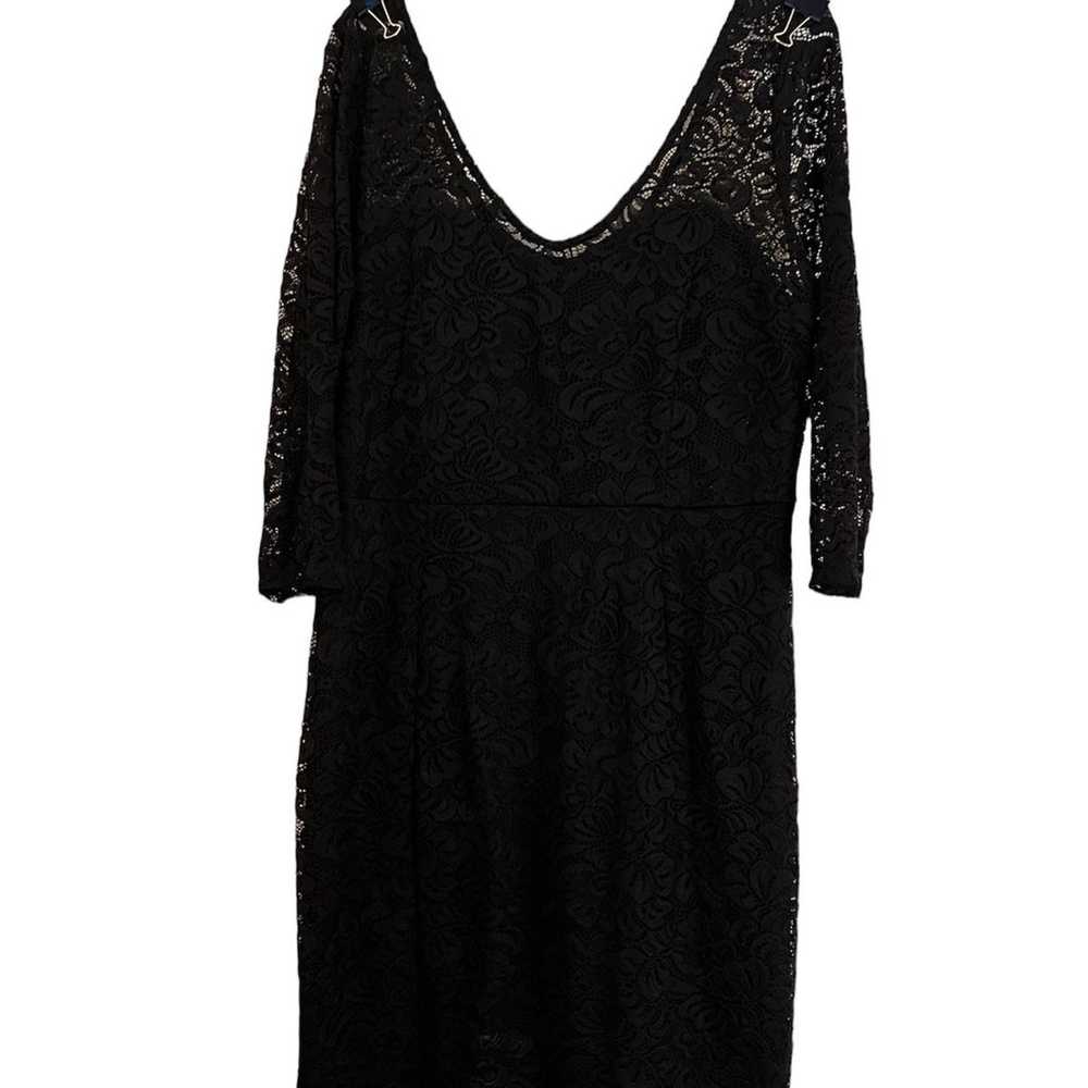 Bold Elements: Size L Black Lacy Dress. Excellent… - image 2