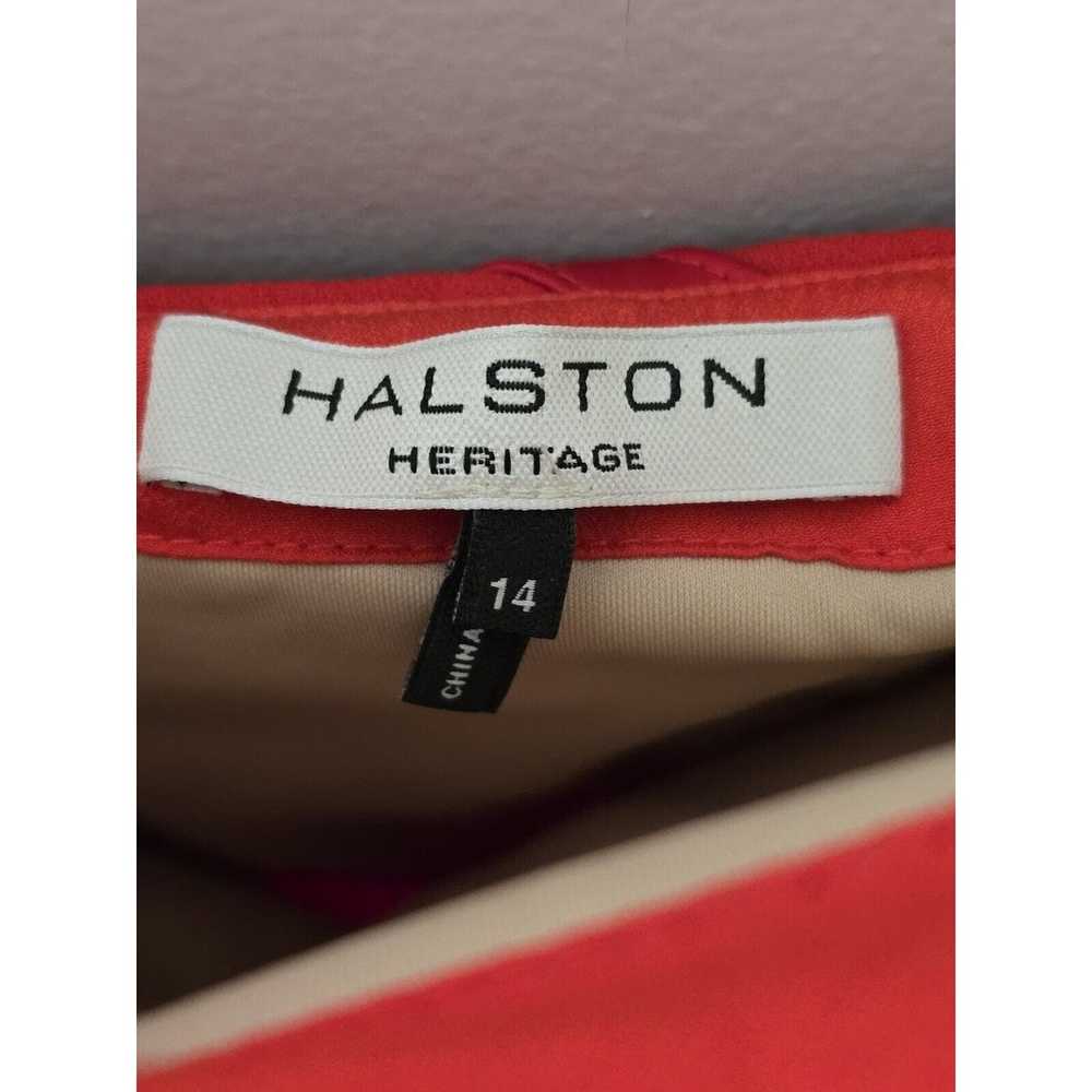 NWOT Halston Heritage Red Strapless Crepe Mini Dr… - image 7