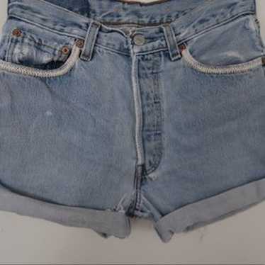 LEVI'S VINTAGE 501 High Rise Denim Shorts