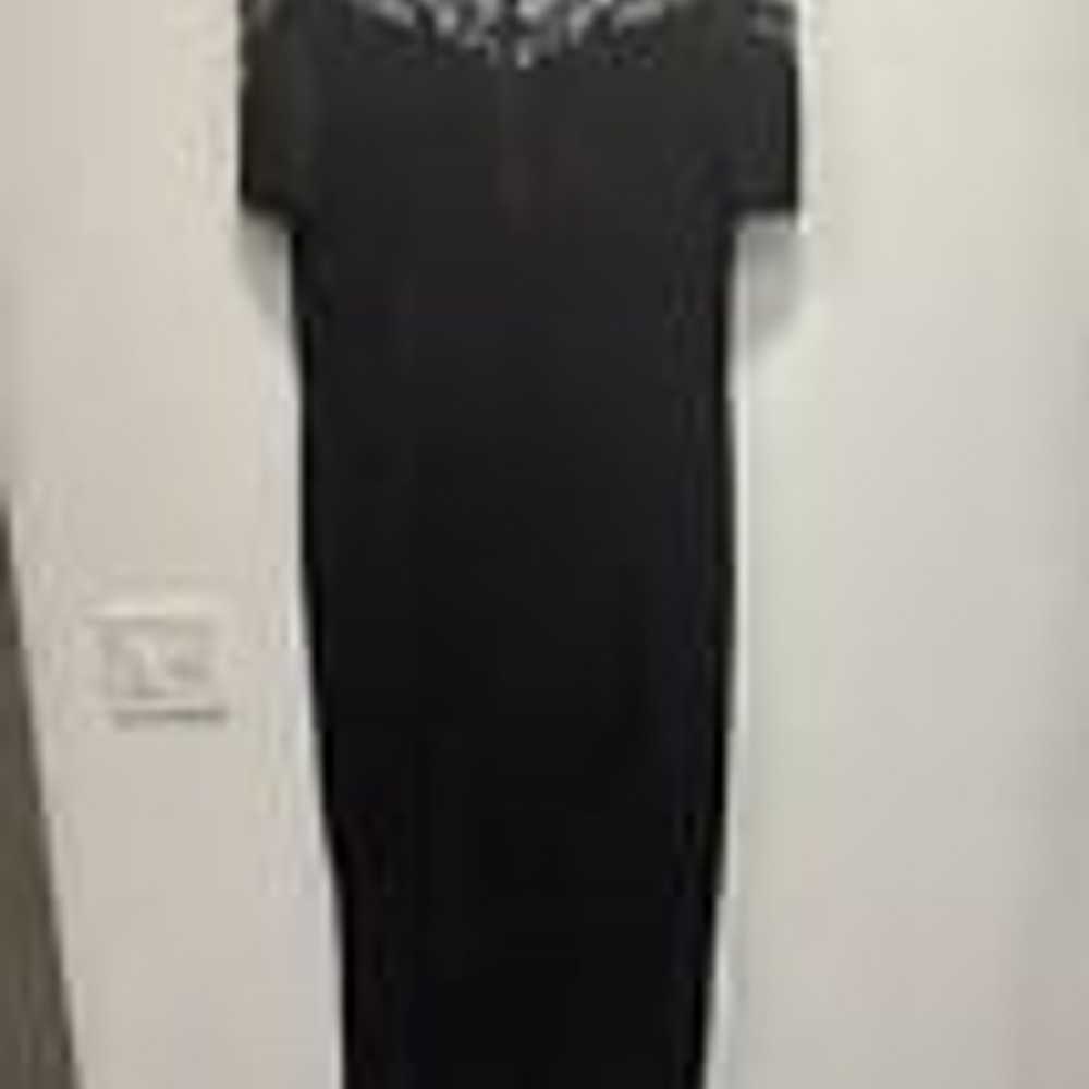 Vintage Black Stenay Beaded dress size 14 - image 8