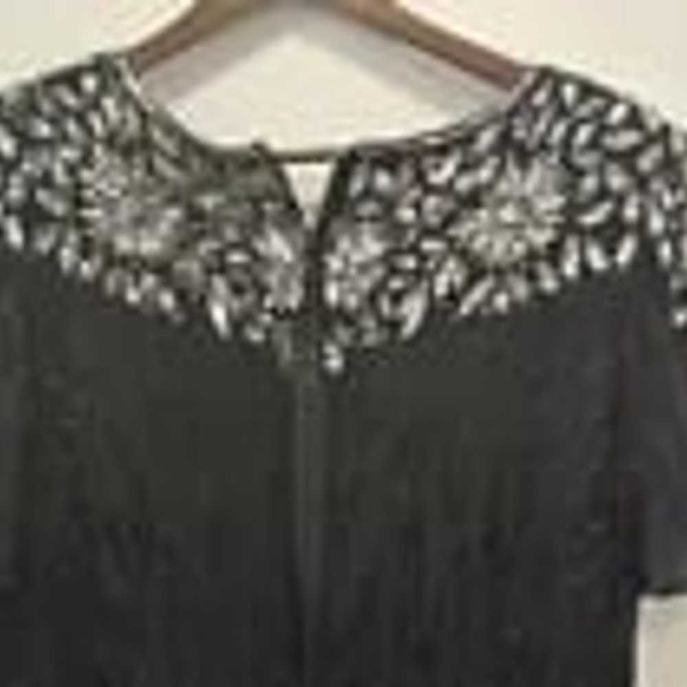 Vintage Black Stenay Beaded dress size 14 - image 9