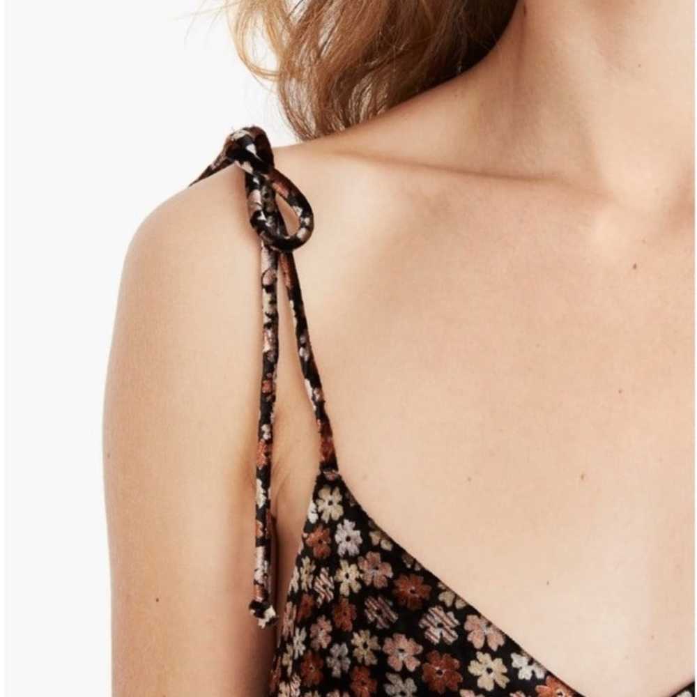 Madewell Thistle Velvet Cami Jumpsuit Sz 12 - image 2