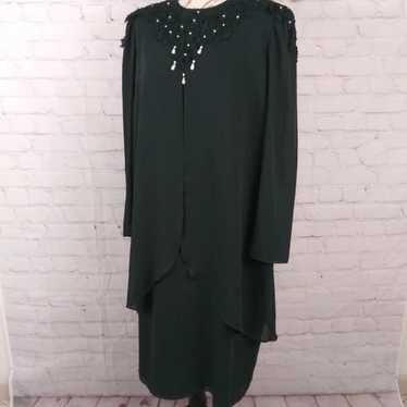 Patra Stenay Dress Sz 14 Embellished VTG - image 1