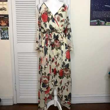 EUC Miss Avenue Flowy Floral Dress - L