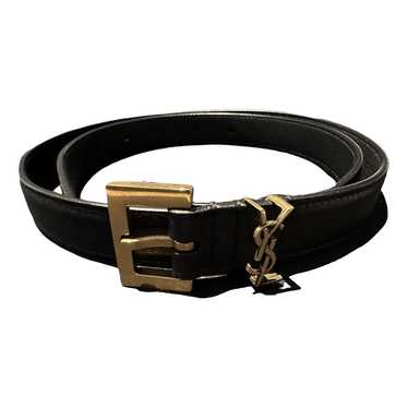 Saint Laurent Cassandre leather belt