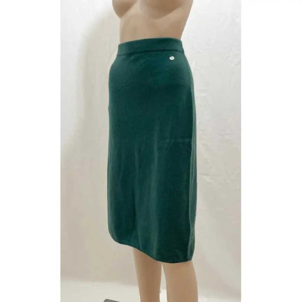 Non Signé / Unsigned Cashmere mid-length skirt - image 2