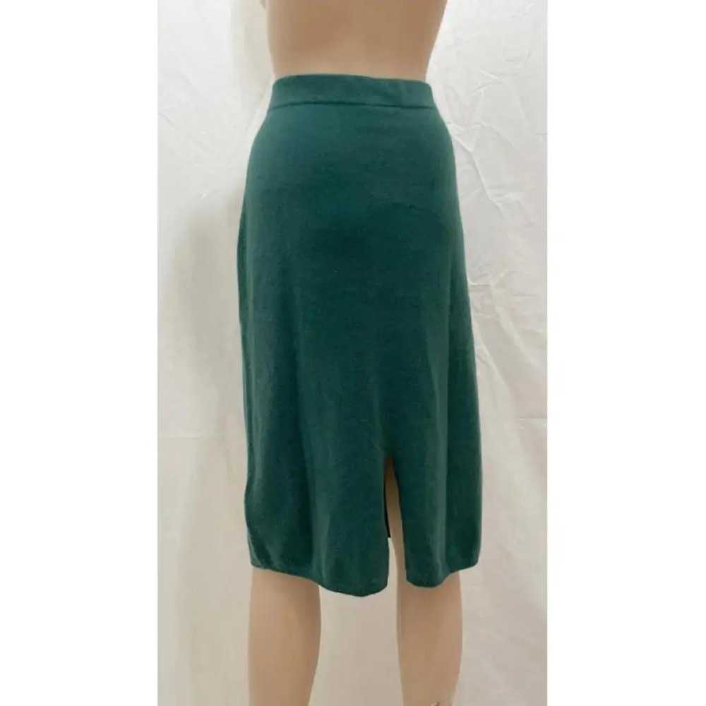 Non Signé / Unsigned Cashmere mid-length skirt - image 3