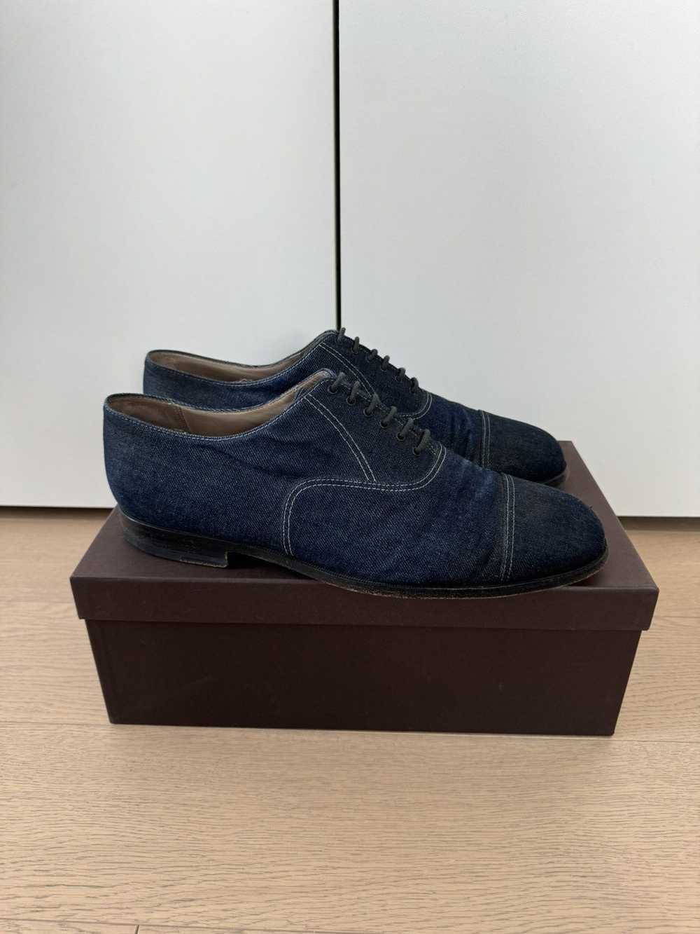 Bottega Veneta Oiled Denim Oxford Shoes SS12 44 - image 1