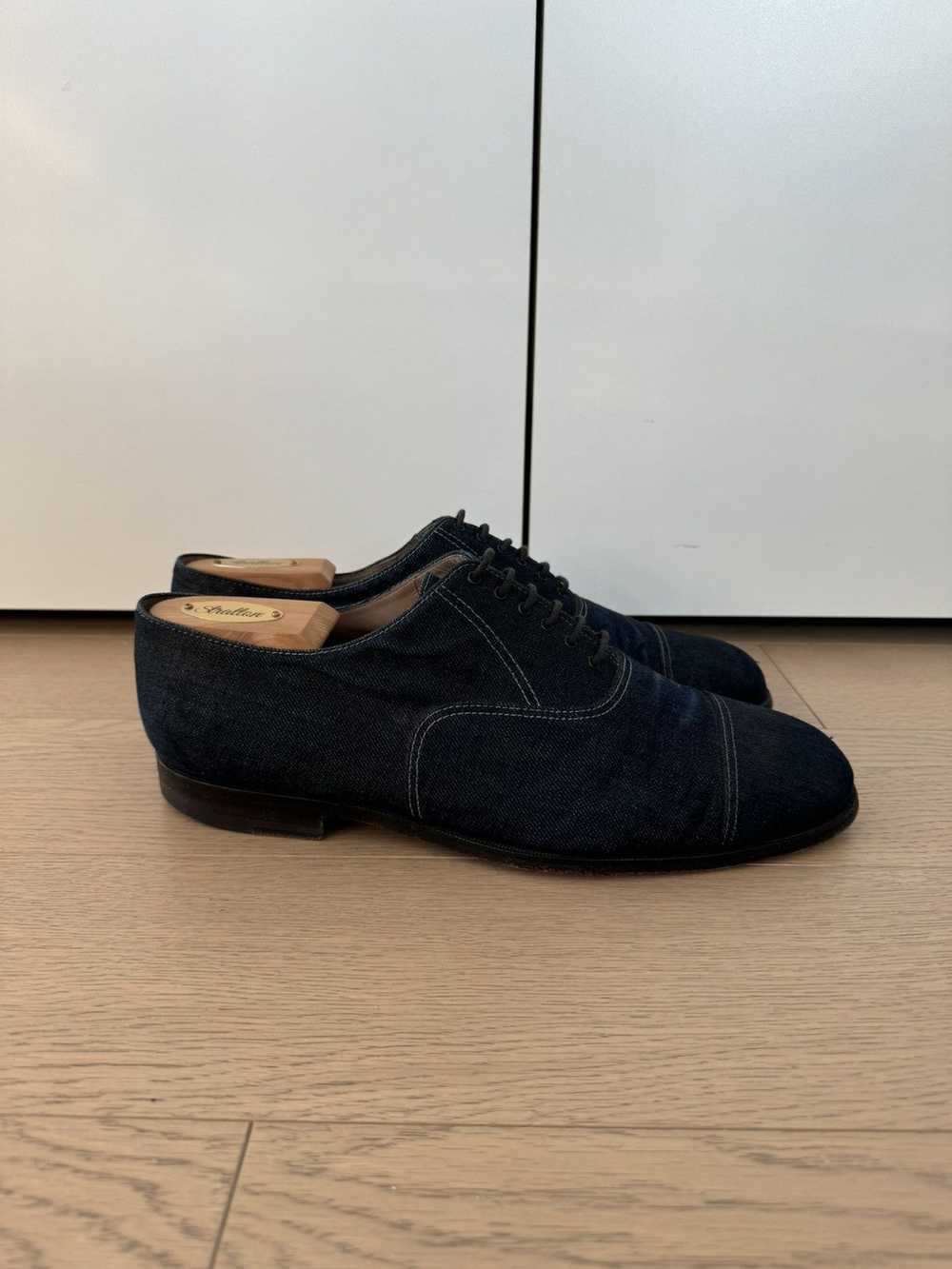 Bottega Veneta Oiled Denim Oxford Shoes SS12 44 - image 3