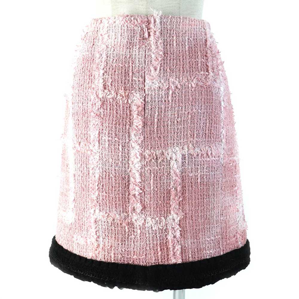 CHANEL skirt 22C P71877 cotton Pink white black 40 - image 3