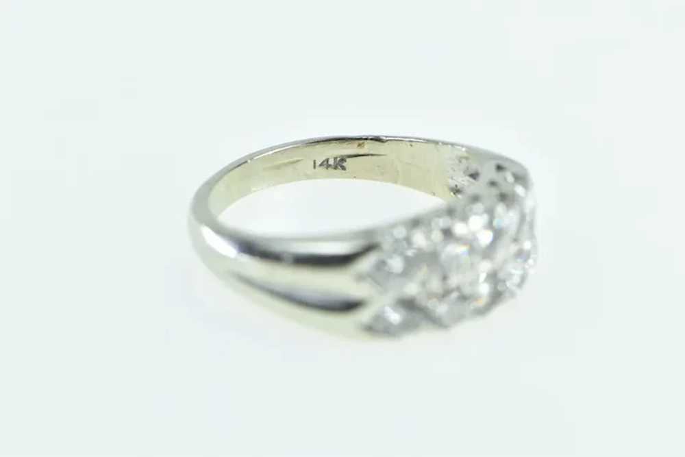 14K 1950's 0.80 Ctw Diamond Vintage Wedding Band … - image 3