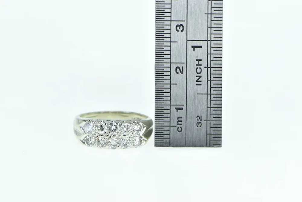 14K 1950's 0.80 Ctw Diamond Vintage Wedding Band … - image 4