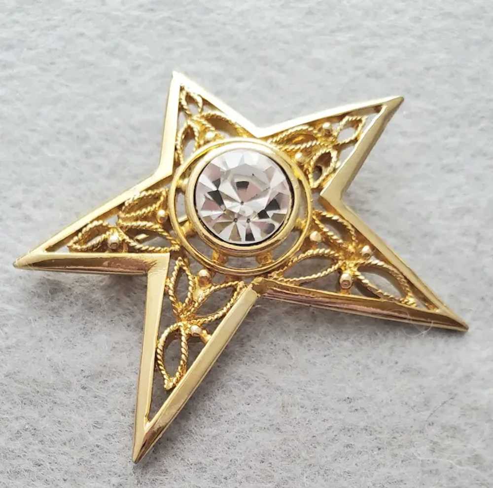 Ultimate Rhinestone Star Brooch Year Round Favori… - image 2