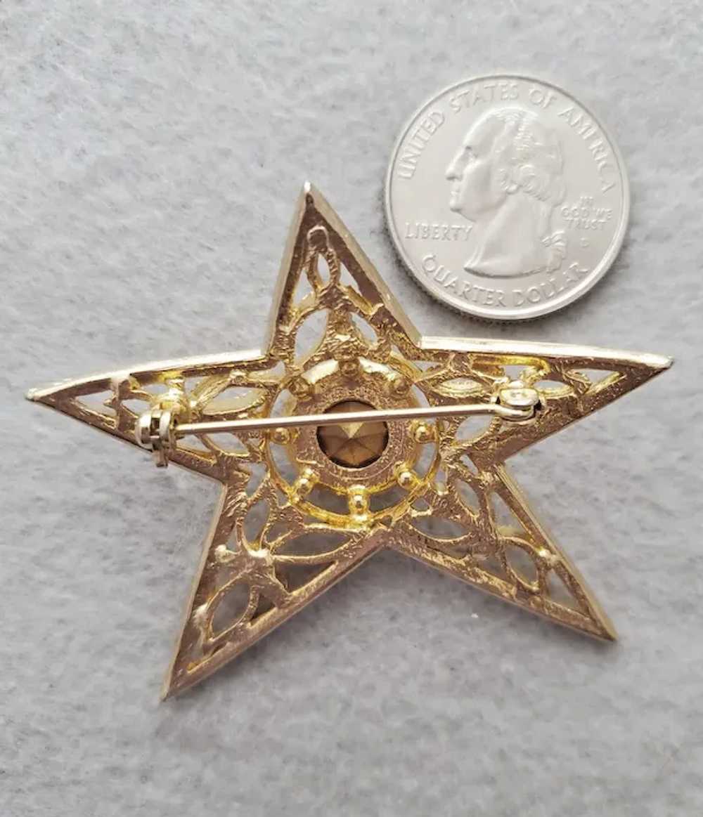 Ultimate Rhinestone Star Brooch Year Round Favori… - image 4