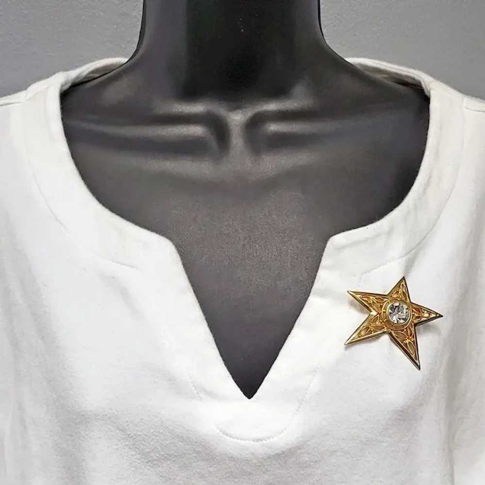 Ultimate Rhinestone Star Brooch Year Round Favori… - image 5