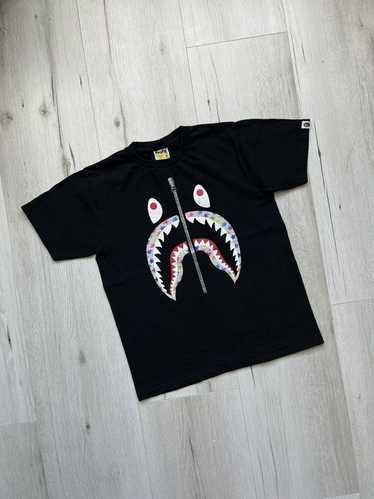 Bape ABathing Ape Multi Star Shark Zip Y2K Black T