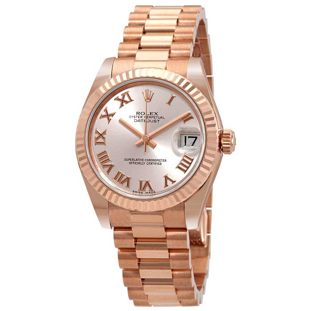 Rolex Lady-Datejust 31 Pink Dial 18K Everose Gold… - image 1