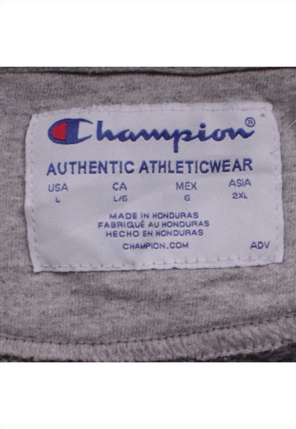 Vintage 90's Champion Hoodie Spellout Pullover Gr… - image 4