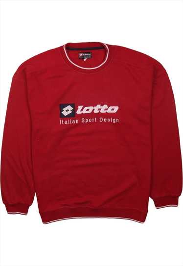 Vintage 90's LOTTO Sweatshirt Spellout Crew Neck R