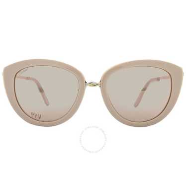 Cartier Brown Rose Gold Mirror Cat Eye Ladies Sun… - image 1