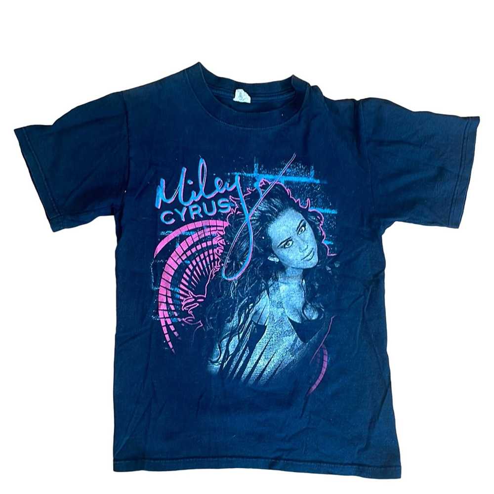 Band Tees Rare Miley Cyrus 2009 Wonder Tour T-Shi… - image 1