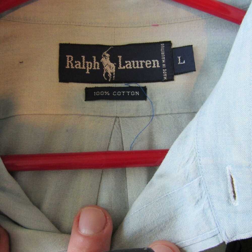 Ralph Lauren VTG Ralph Lauren chambrey blue Butto… - image 4