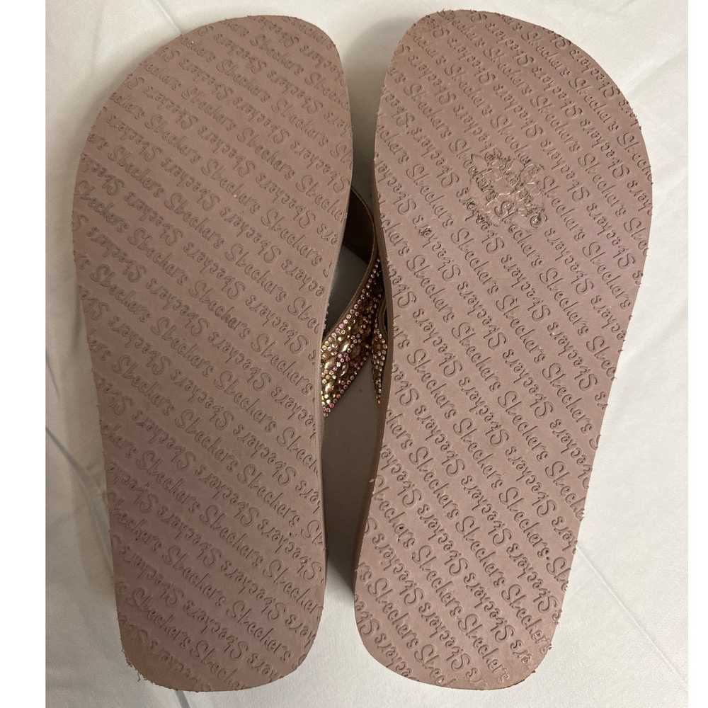 A Cali Sketcher Taupe Yoga Foam Rhinestone Flip F… - image 4