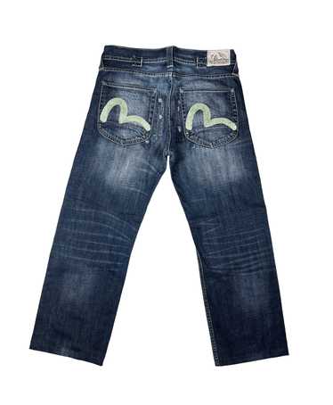 EVISU プーマコラボデニム 34×32 カモ 水色