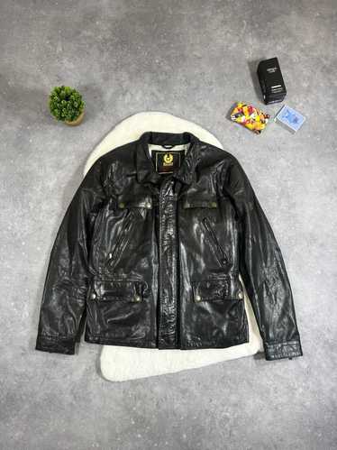 Belstaff × Leather Jacket × Luxury Rare Belstaff L