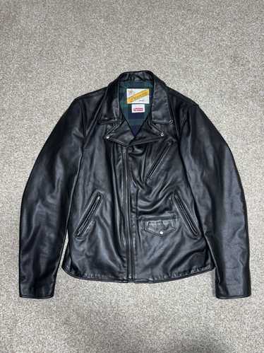 Leather Jacket × Schott × Supreme Supreme Schott P