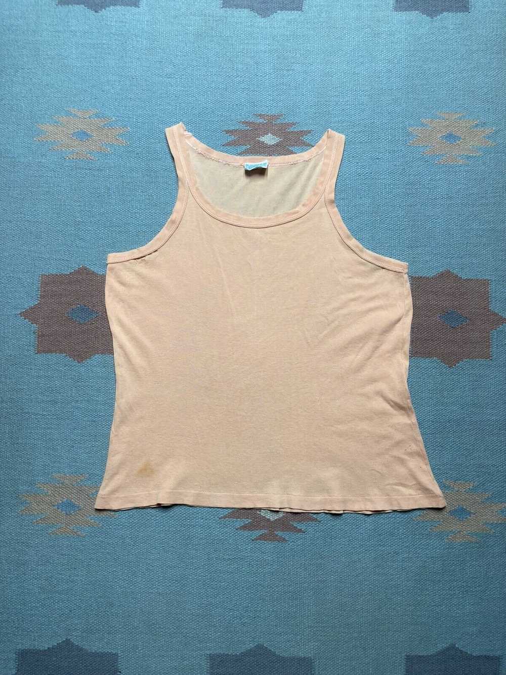 Made In Usa × Sears × Vintage 60s 70s tank top sh… - image 1