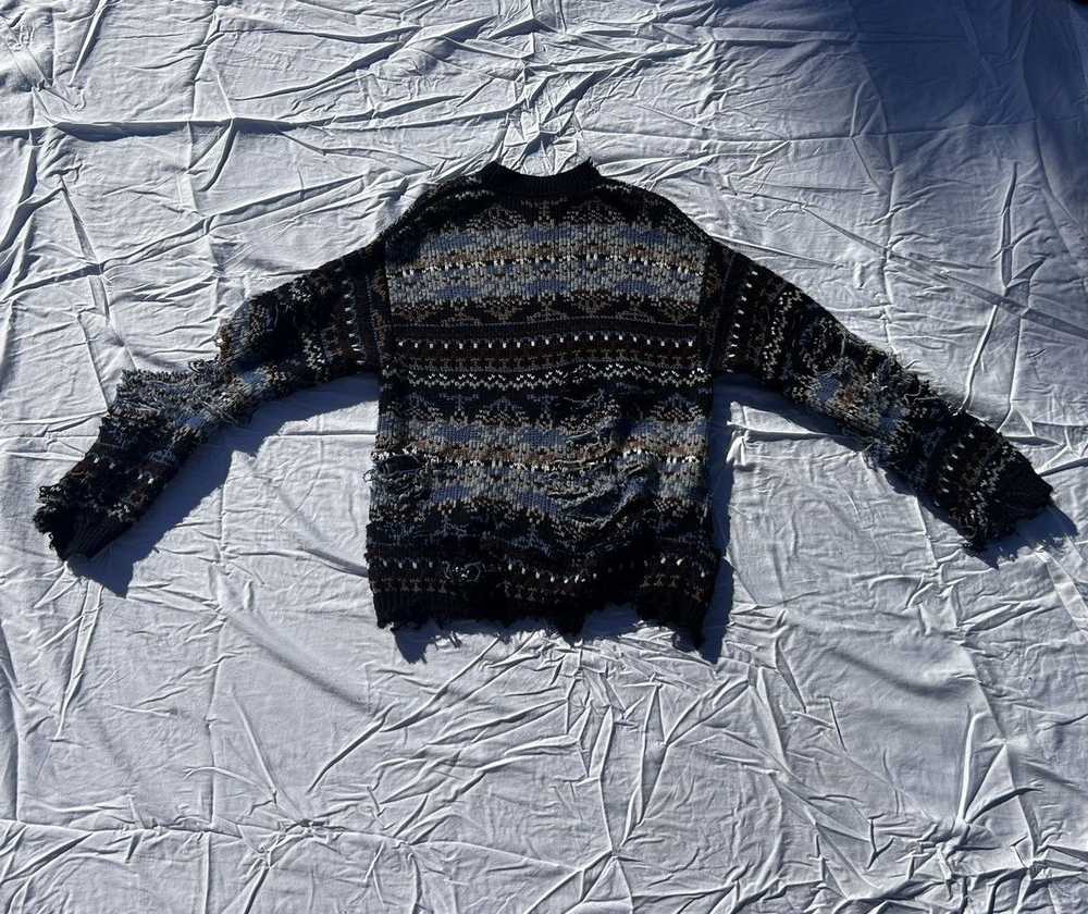 Balenciaga Balenciaga Fair Isle destroyed sweater - image 8