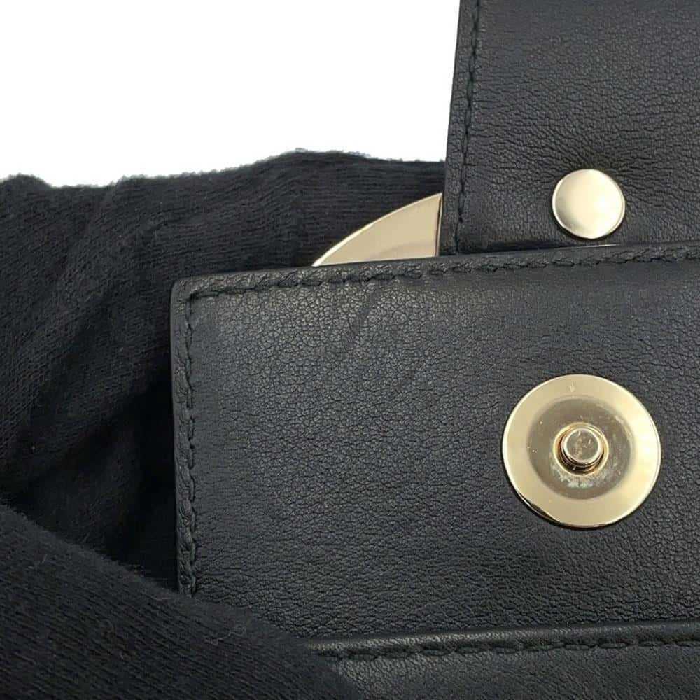 Bvlgari BVLGARI Shoulder Bag Chandra Leather Black - image 10