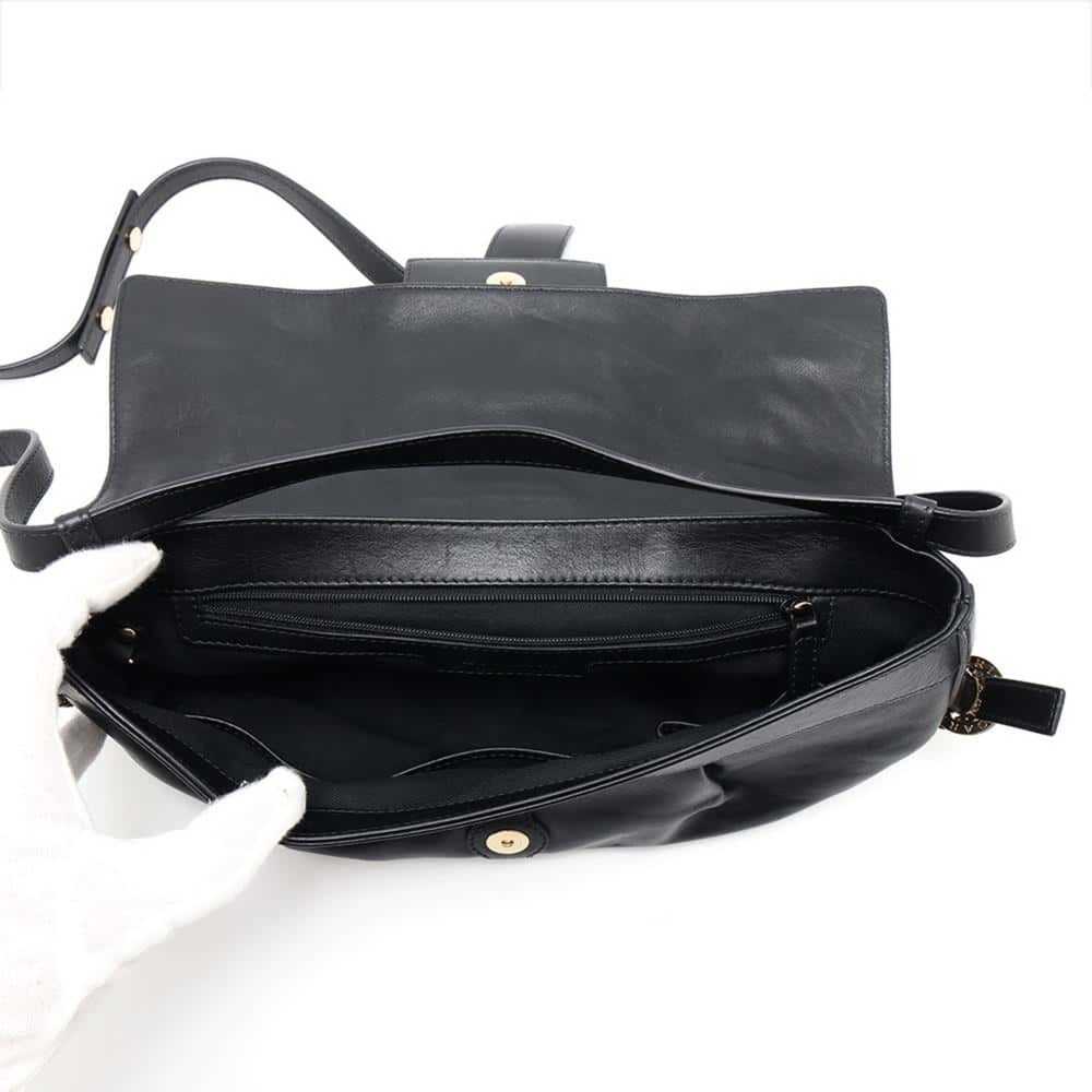 Bvlgari BVLGARI Shoulder Bag Chandra Leather Black - image 5