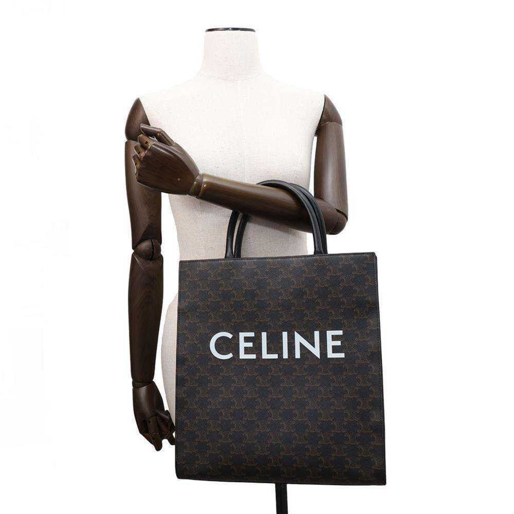 Celine Celine Tote Bag Triomphe Vertical Cabas Me… - image 5