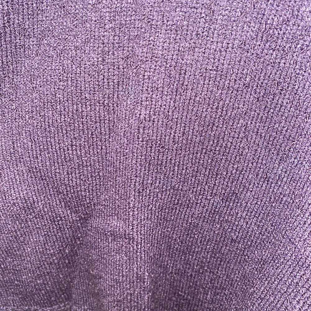 Other Sag Harbor Plum Purple Short Sleeve Knit Pu… - image 4