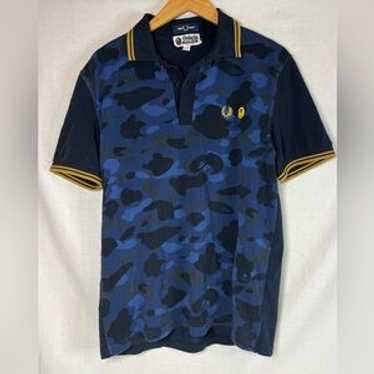 BAPE × FRED PERRY CAMOPOLO Lサイズ FRED PERRY x A BATHING APE® | bape.com