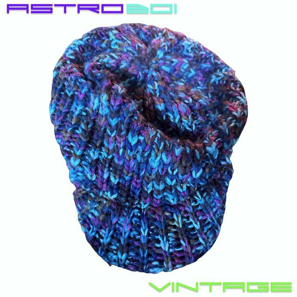 Rare × Vintage PURPLE KNITTED WINTER BEANIE CAP - image 6