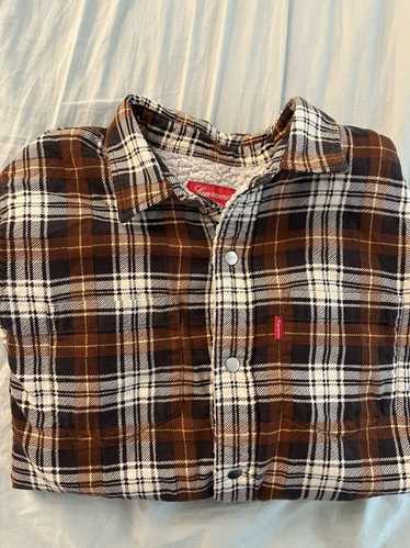 Supreme Flannel Sherpa lined shirt - FW15 - image 1