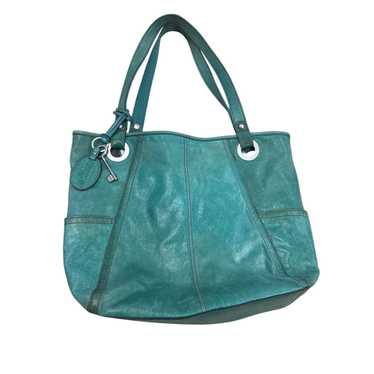 Fossil Fossil Vintage Womens Green Leather Shoulde