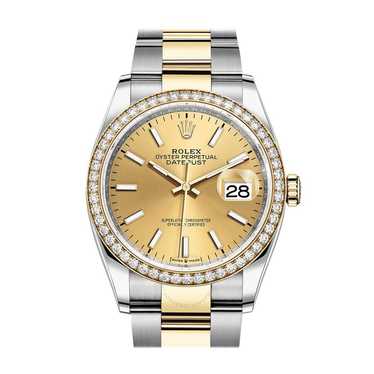 Rolex Datejust 36 Champagne Dial Men's Steel and … - image 1