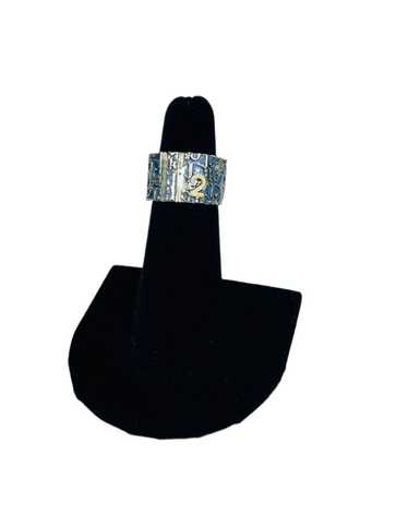 アクセサリー Christian Dior Trotter Ring Blue No.2 Christian Dior Trotter Logo No.2 Blue Ring Size 5 Used