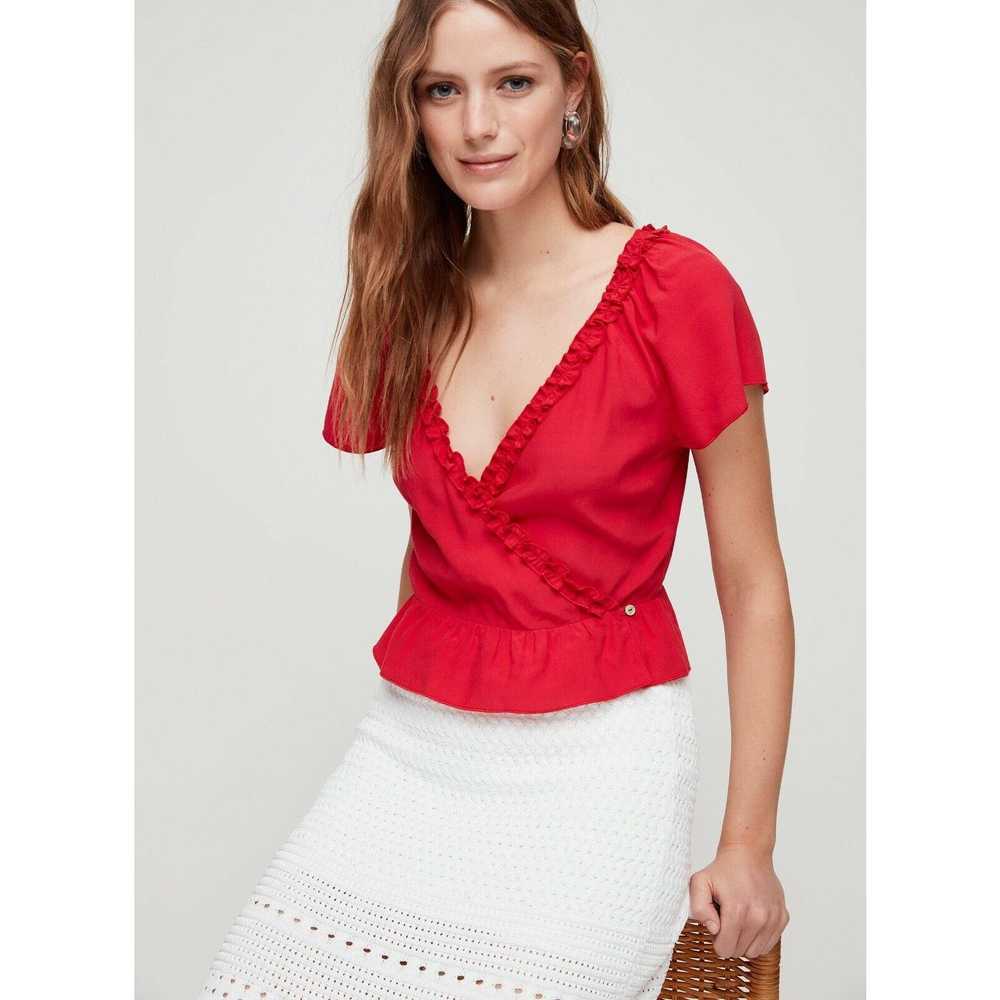 Other Wilfred Aritzia Aurelia Short Sleeve Ruffle… - image 1