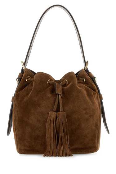 Prada Caramel Suede Bucket Bag