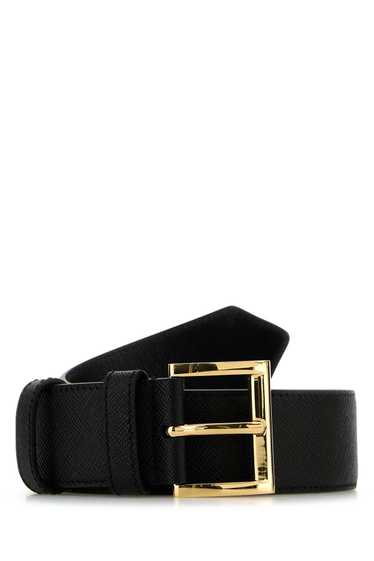 Prada Black Leather Belt