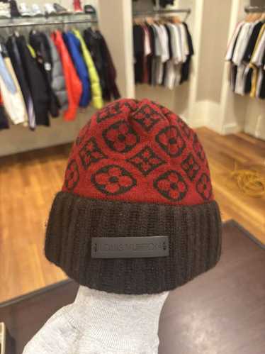 Louis Vuitton LV Cashmere Beanie Red Black