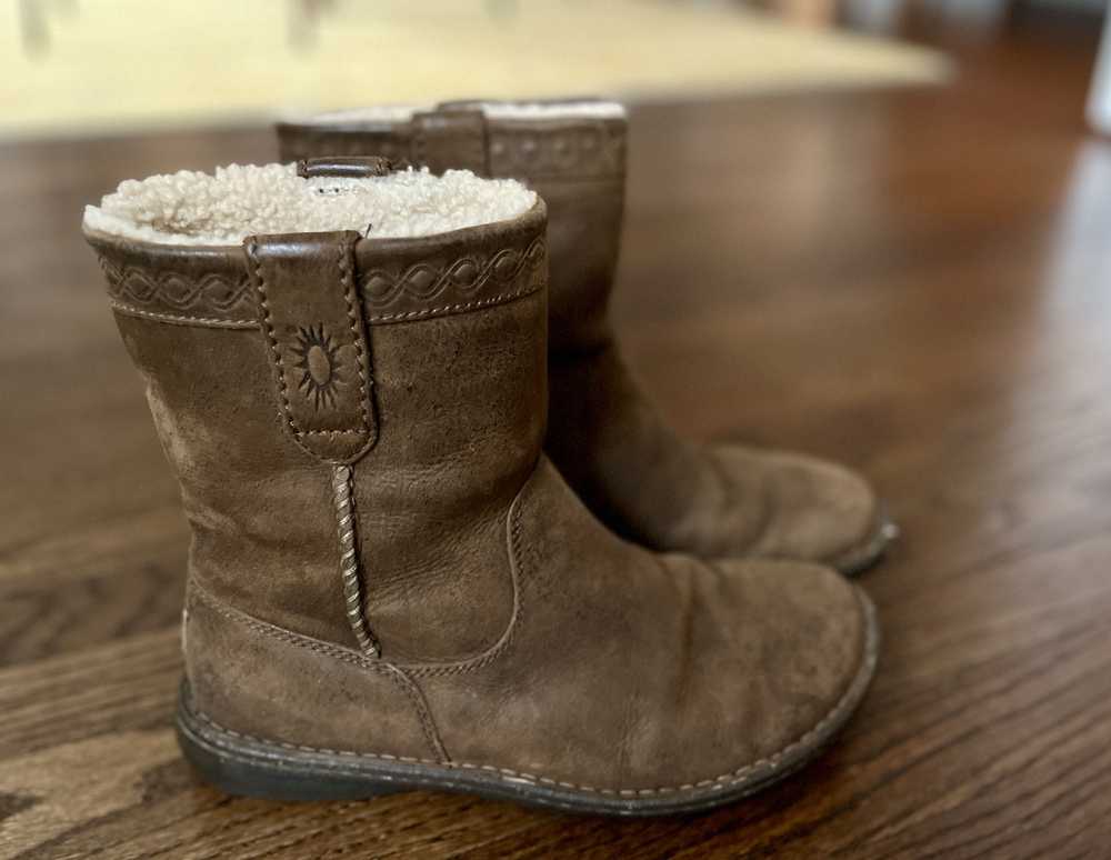 Ugg Suede Shearling Boots - image 4