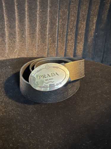 Prada Oval logo belt